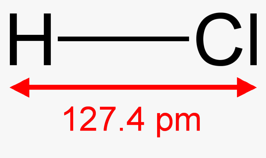 Hydrogen Chloride 2d Dimensions - Hydrogen Chloride, HD Png Download