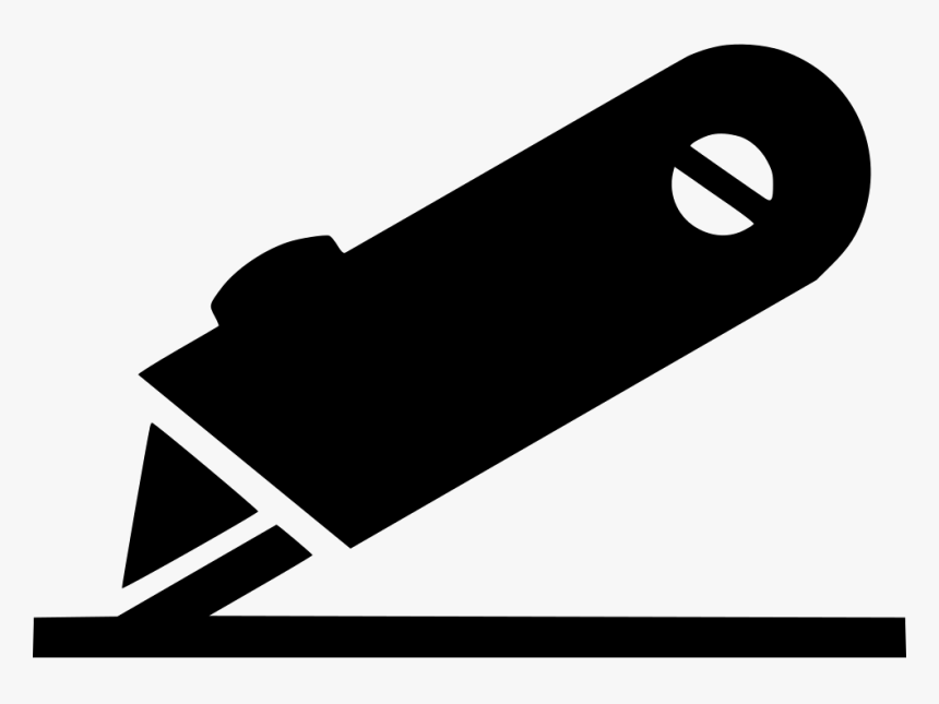 Utility Knife Cutting - Illustration, HD Png Download