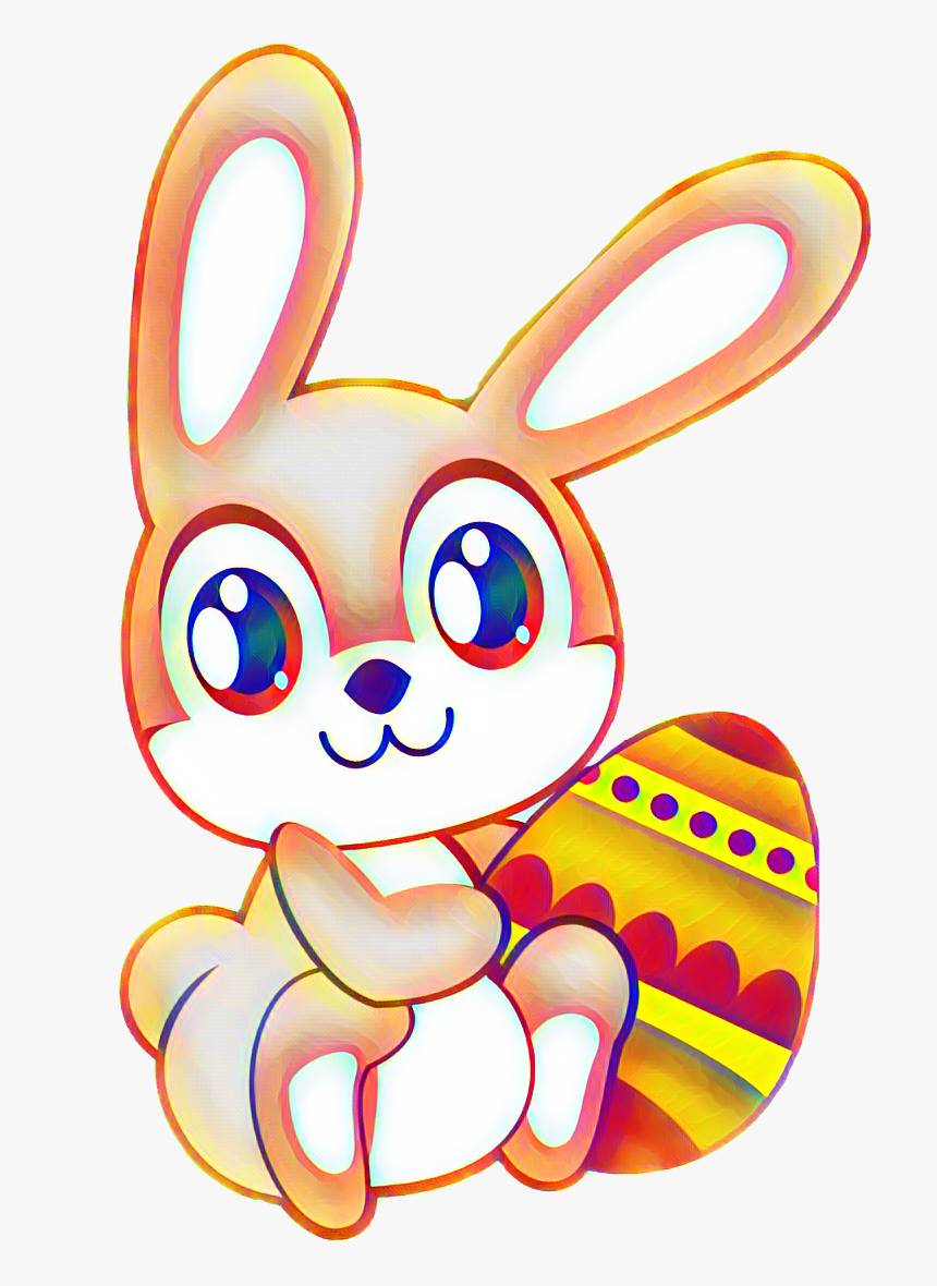 #desafio #pascua #conejodepascua #chocolate #stickers - Cute Cartoon Bunny, HD Png Download