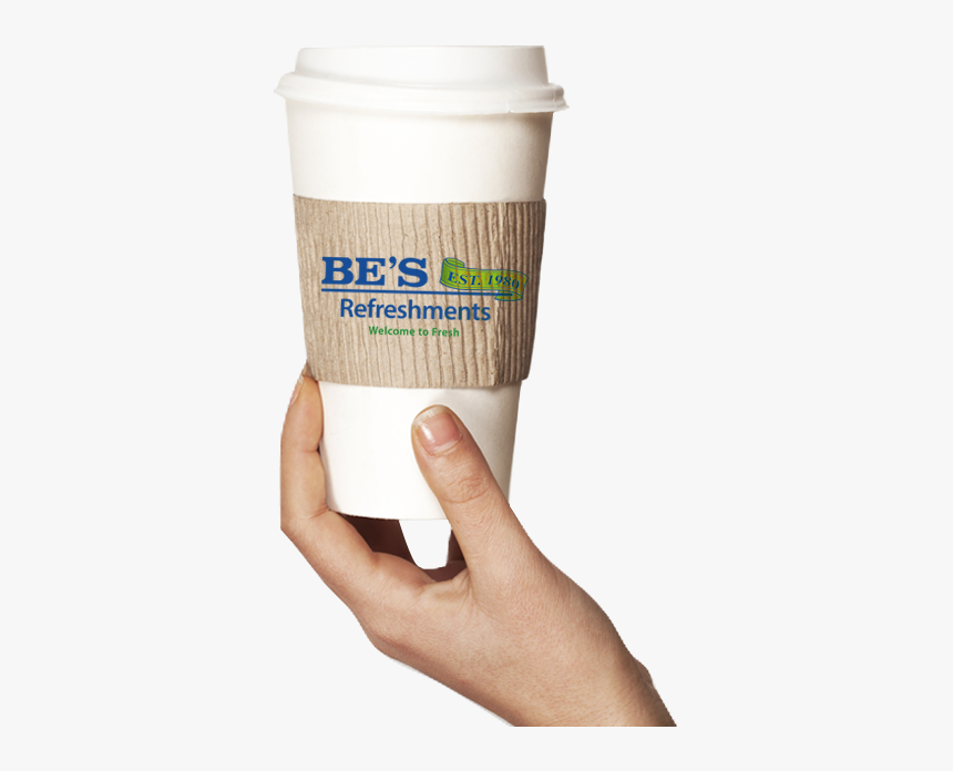 Coffee Cup With Sleeve Png, Transparent Png