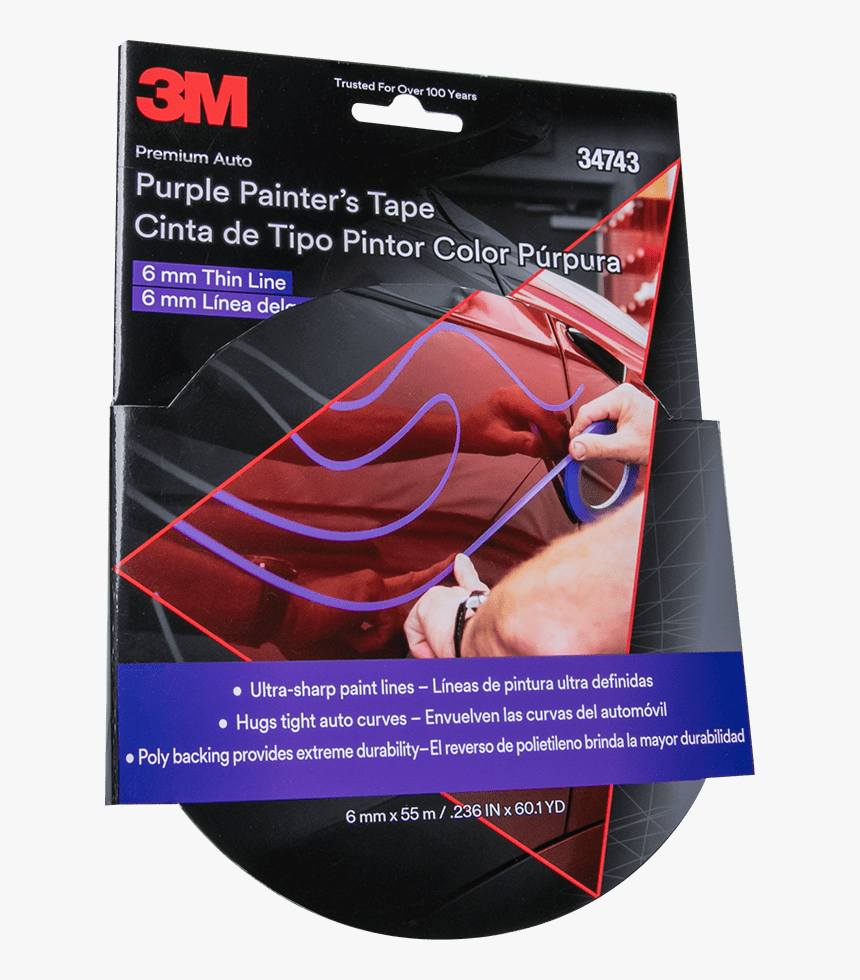 3m Auto Purple Painter S Tape And 3m Super Flexible - Flyer, HD Png Download