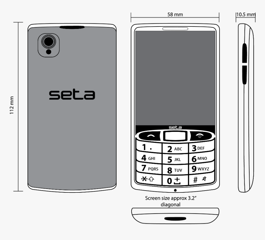 3d Design By Tm Kreatif For Axiom Telecom - Feature Phone, HD Png Download