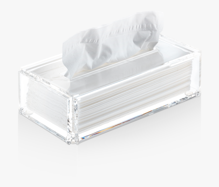 Acrylic Tissue-box - Silver, HD Png Download