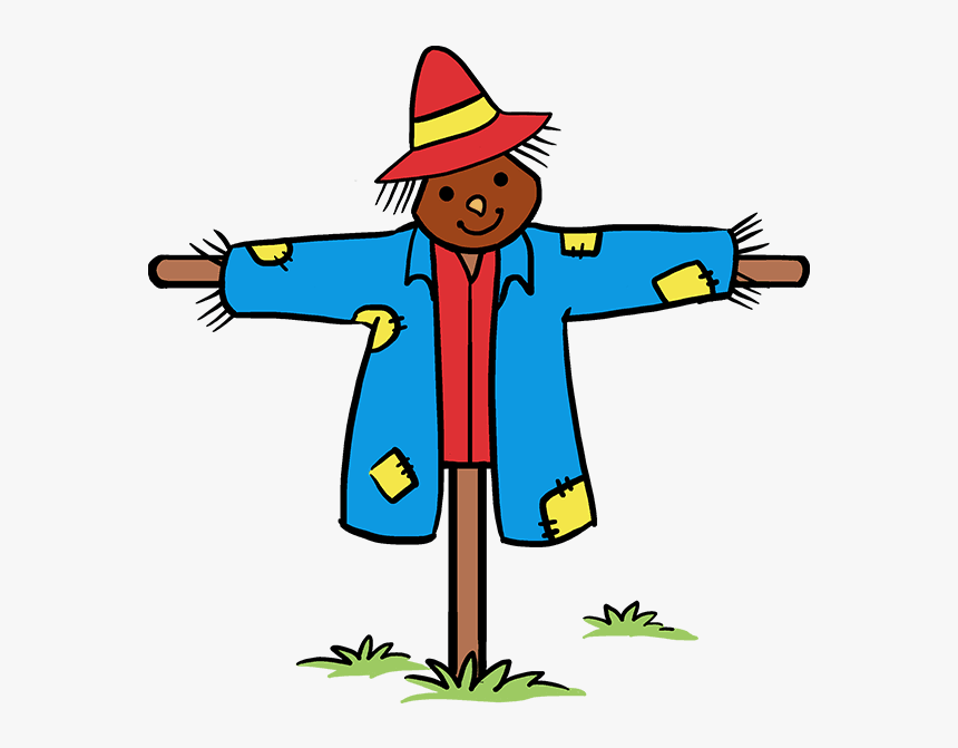 How To Draw Scarecrow , Png Download - Drawing, Transparent Png