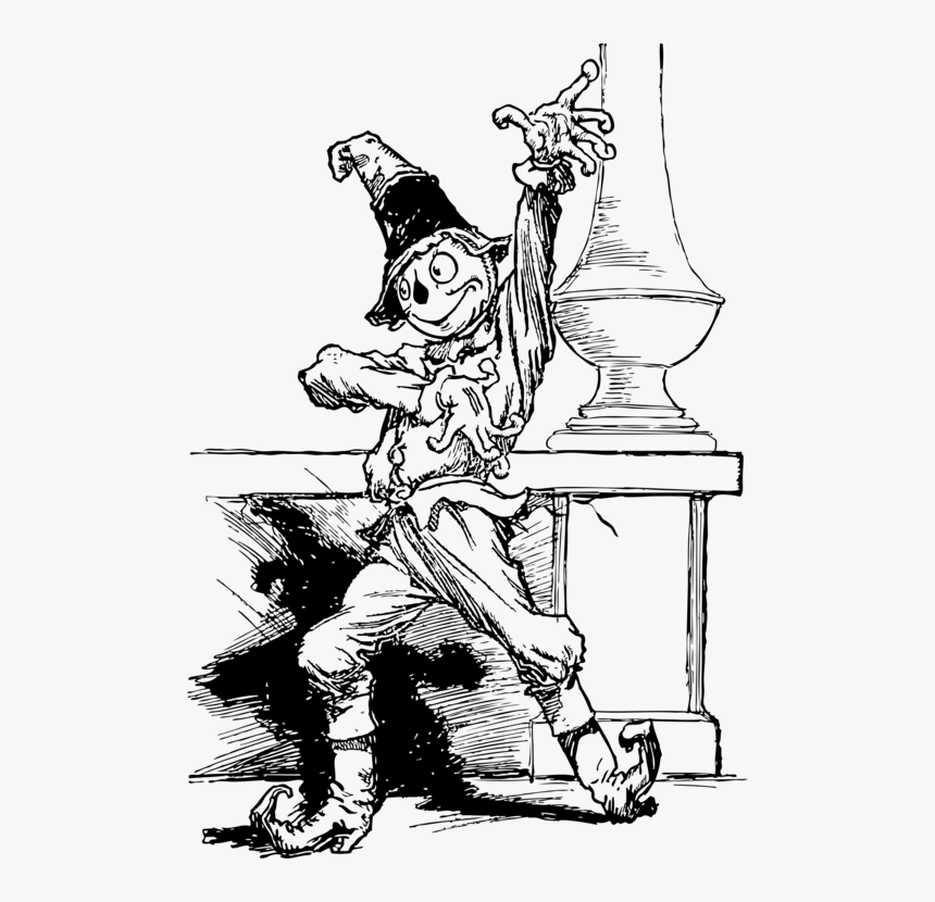 Standing,line Art,art - Dancing Scarecrow, HD Png Download