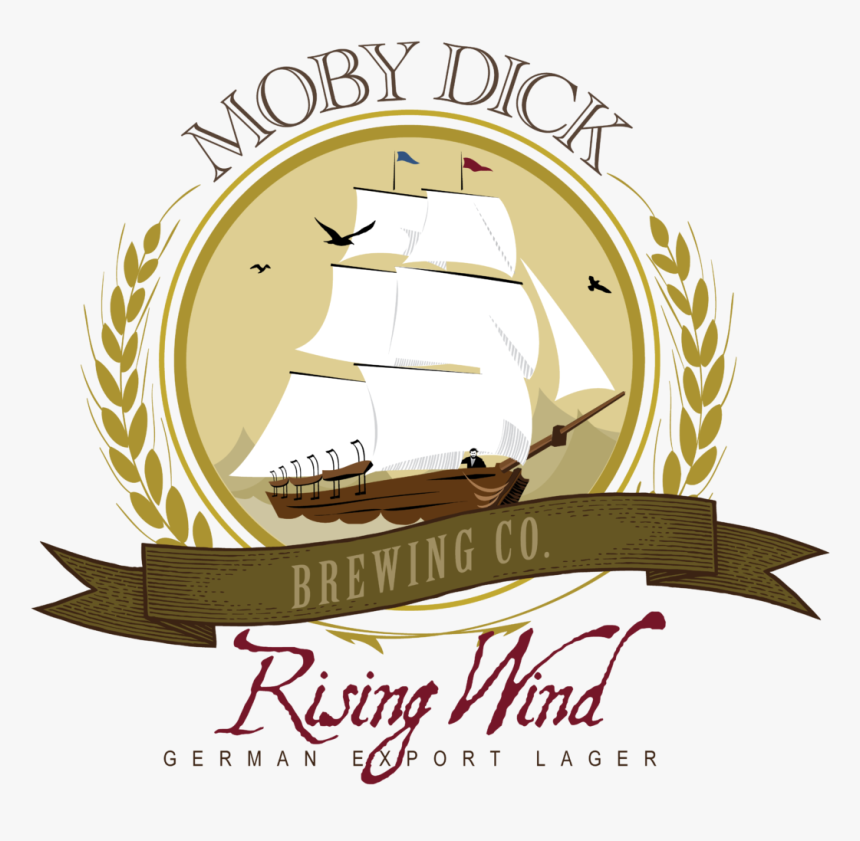Rising Wind German Export Lager - Ishmael Moby Dick Brewing Co, HD Png Download