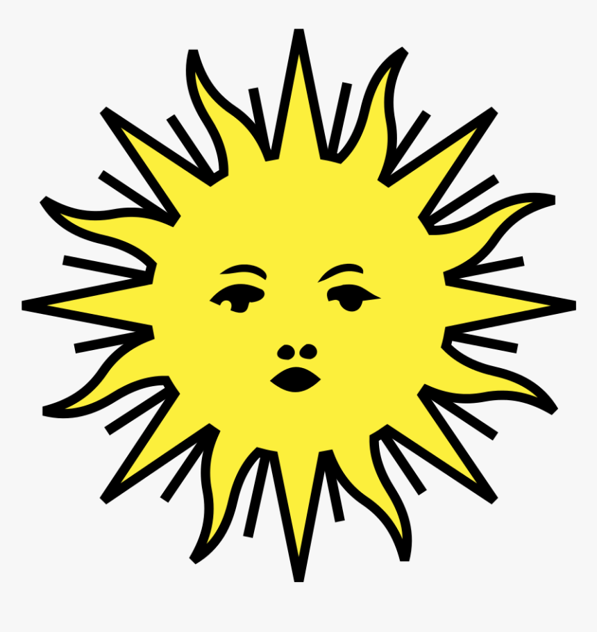 Heraldic Sun Png, Transparent Png