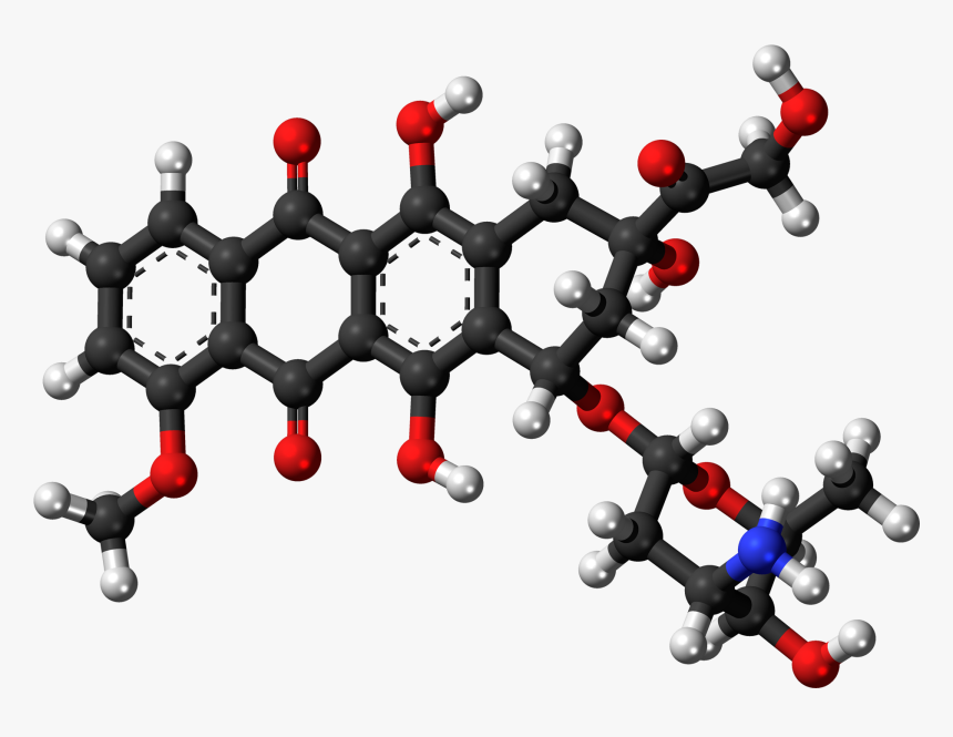 Doxorubicin 3d Ball - Doxorubicin, HD Png Download