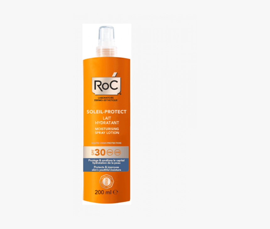 Roc Soleil Protect Spray Spf30 200ml 
 Title Roc Soleil - Bottle, HD Png Download