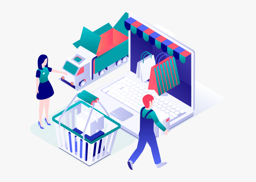 Shopping Isometric Design, HD Png Download