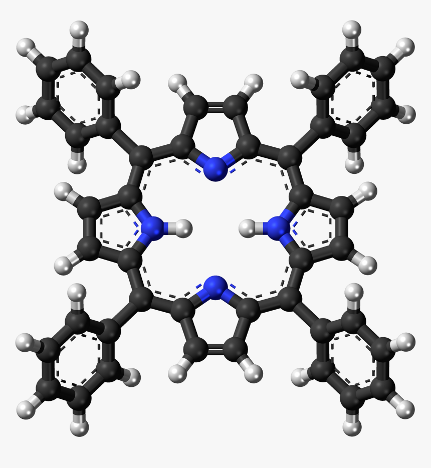 Tetraphenylporphyrin 3d Balls, HD Png Download