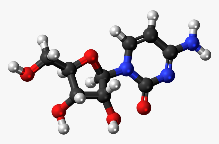 Cytidine 3d Ball - Nucleic Acid 3d Model, HD Png Download