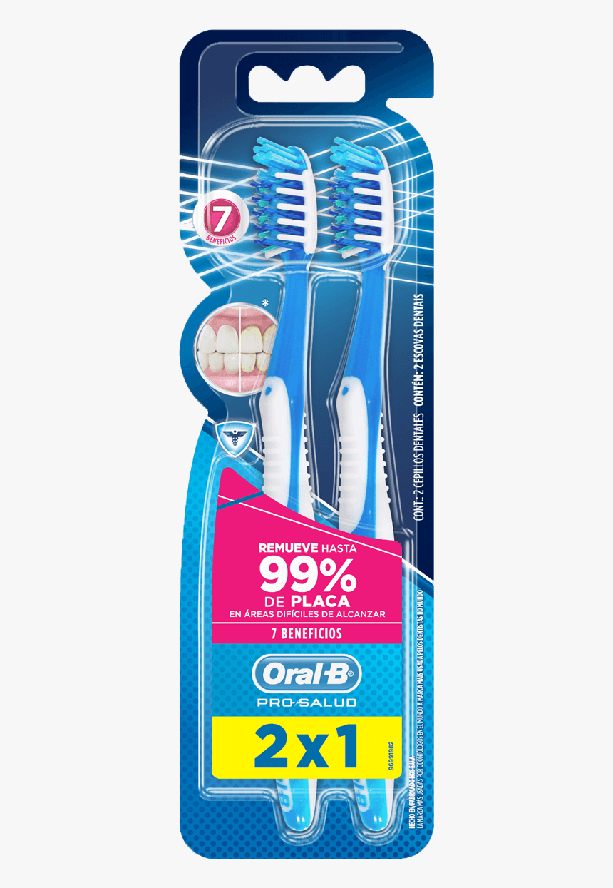 Cepillo Dental Oral B Pro Salud 7 Beneficios - Oral B Professional Care 500, HD Png Download