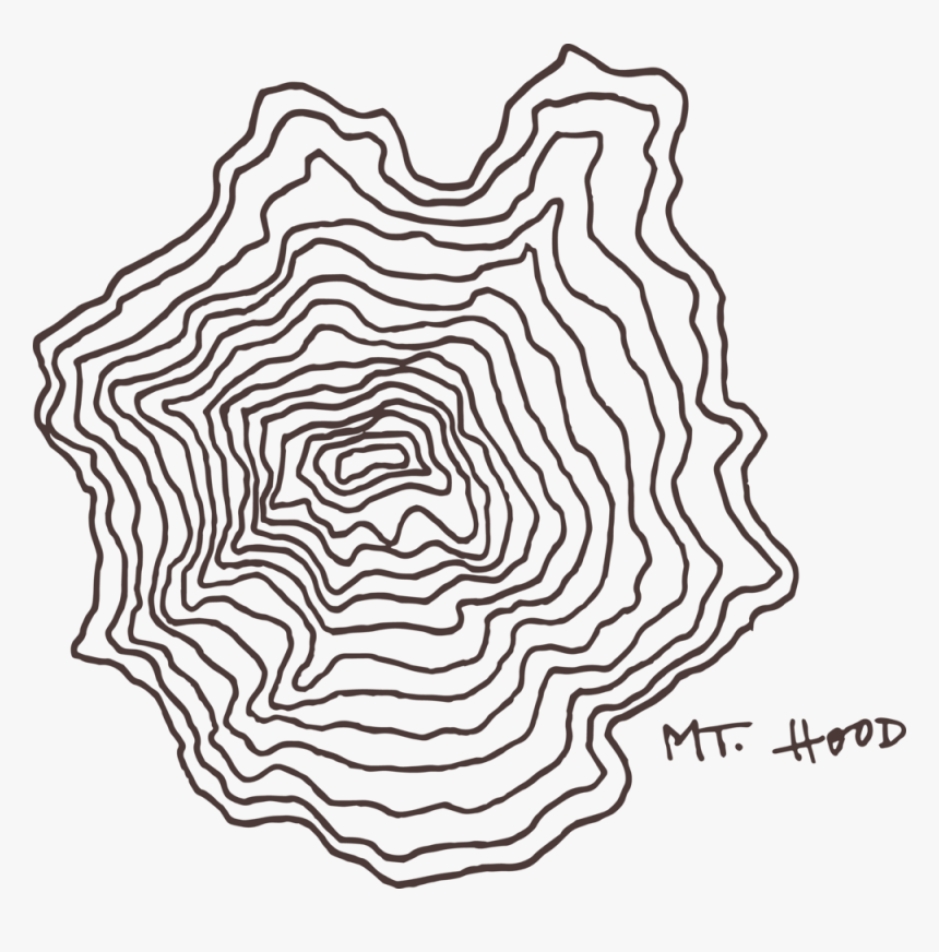 Madeline Rose Photography Co Illustration Mt Hood - Illustration, HD Png Download