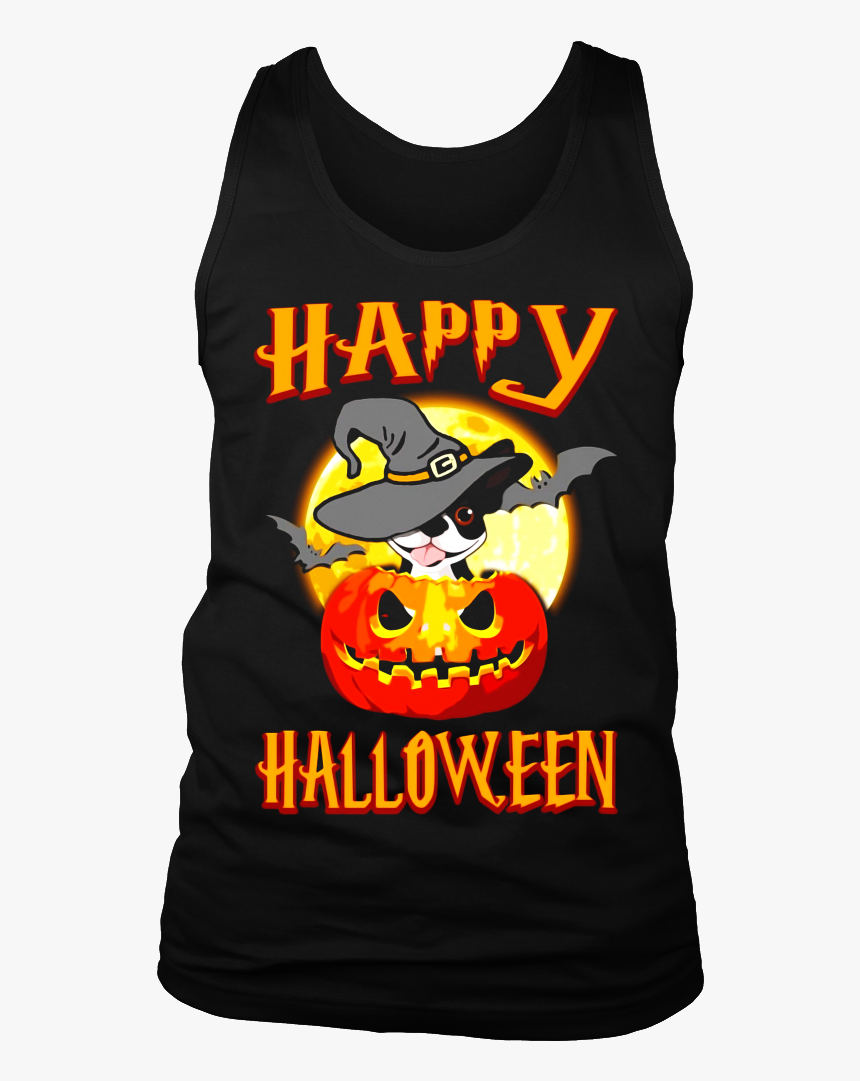 Boston Terrier Dog Happy Halloween T Shirt Pumpkin - Happy Halloween Basset Hound, HD Png Download