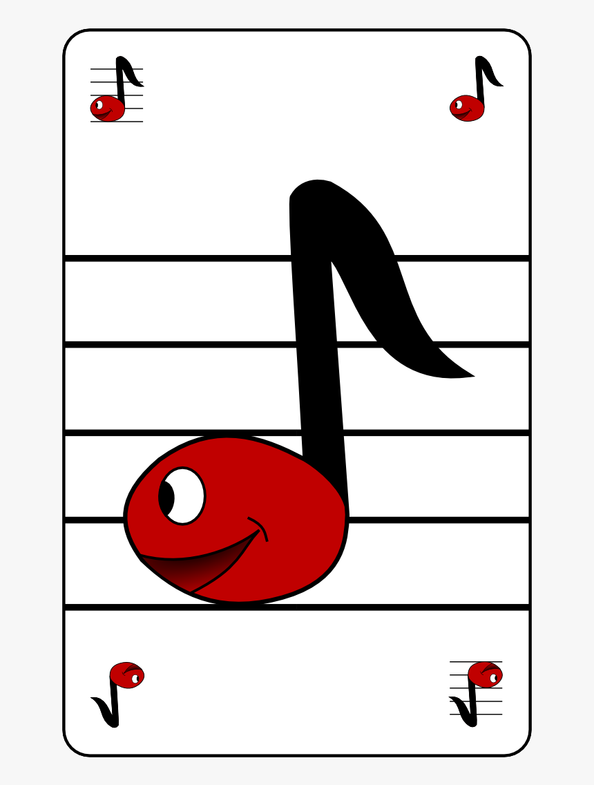 Zmr Noteman Card - Music Note Game, HD Png Download