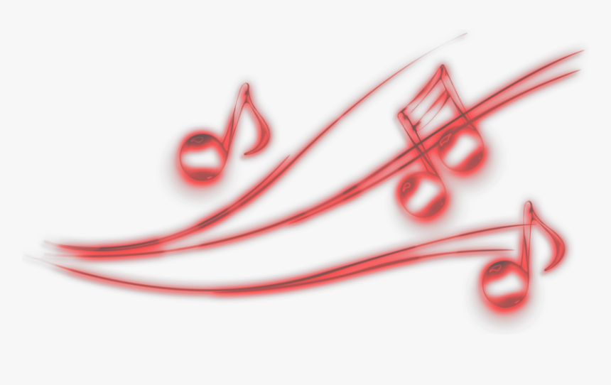 #mq #red #music #note #neon - Slope, HD Png Download