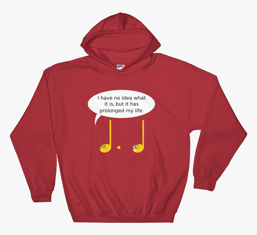 Prolonged Life Clever Music Note Hoodie - Hoodie, HD Png Download