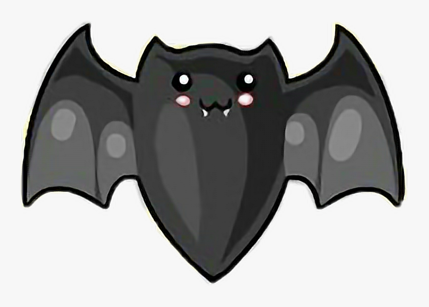 #halloween #nochedebrujas #bat #murcielago #negro #pipistrelli - Cartoon, HD Png Download