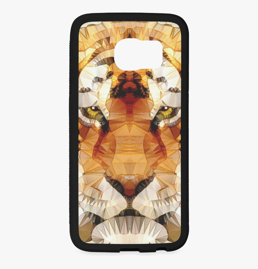 Abstract Tiger Rubber Case For Samsung Galaxy S6 Edge - Samsung, HD Png Download