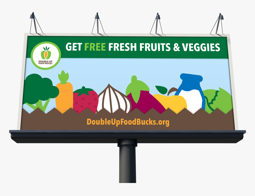 Billboard Vegetables And Fruits, HD Png Download