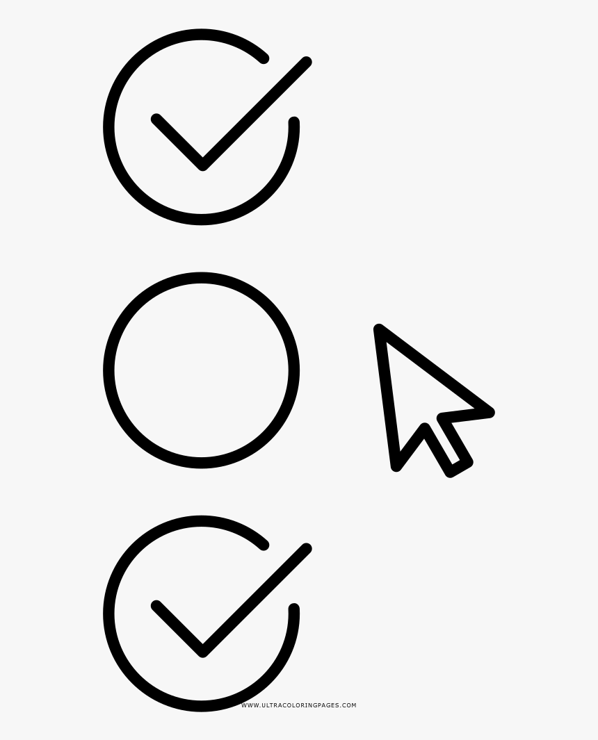 Check Boxes Coloring Page - Check To Do Icon, HD Png Download