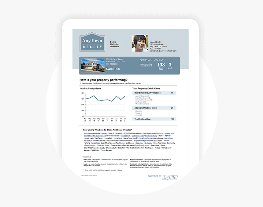Real Estate Seller Report, HD Png Download