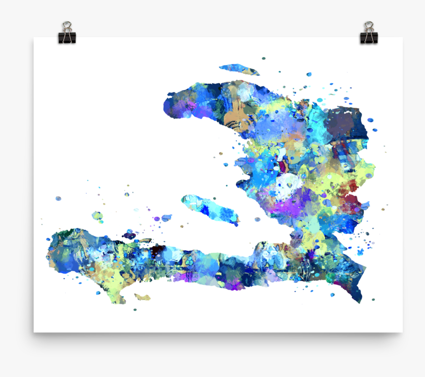 Map Of Haiti Wall Art, HD Png Download