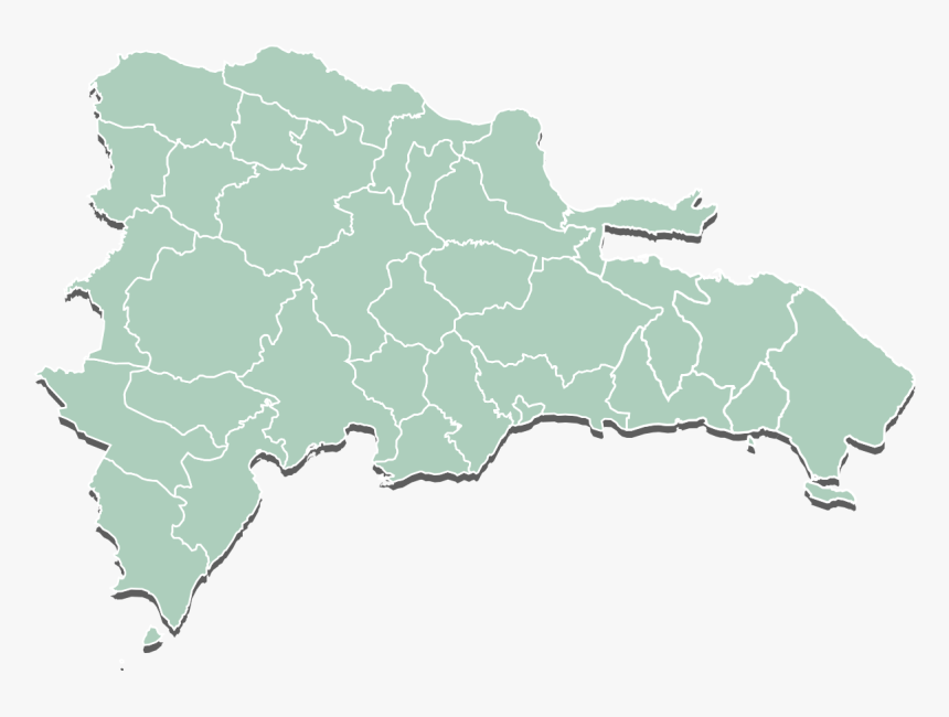 Dominican Republic Map Vector, HD Png Download