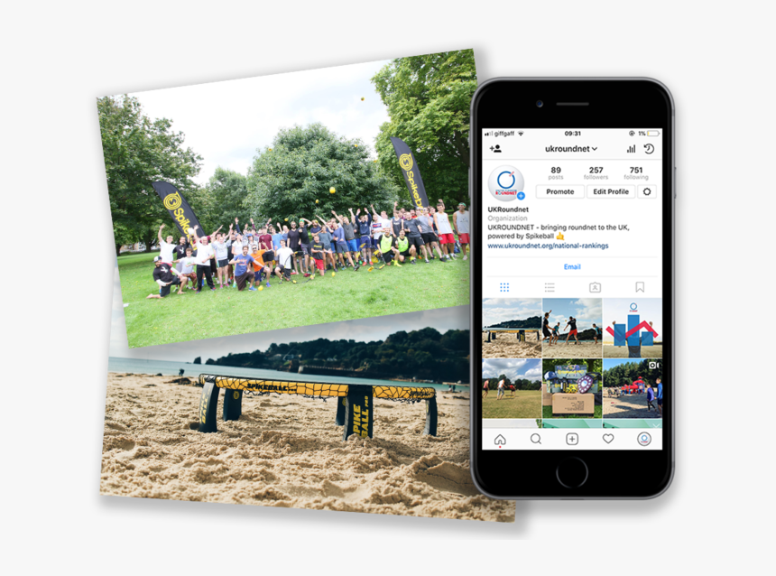 Uk Roundnet Instagram Mockup - Iphone, HD Png Download