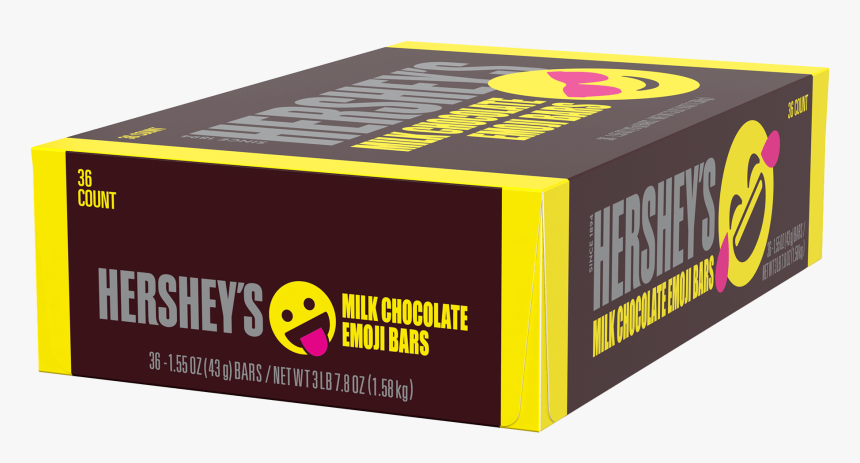 Image Of Hershey S Milk Chocolate Emoji Bars, 36-pack - Box, HD Png Download