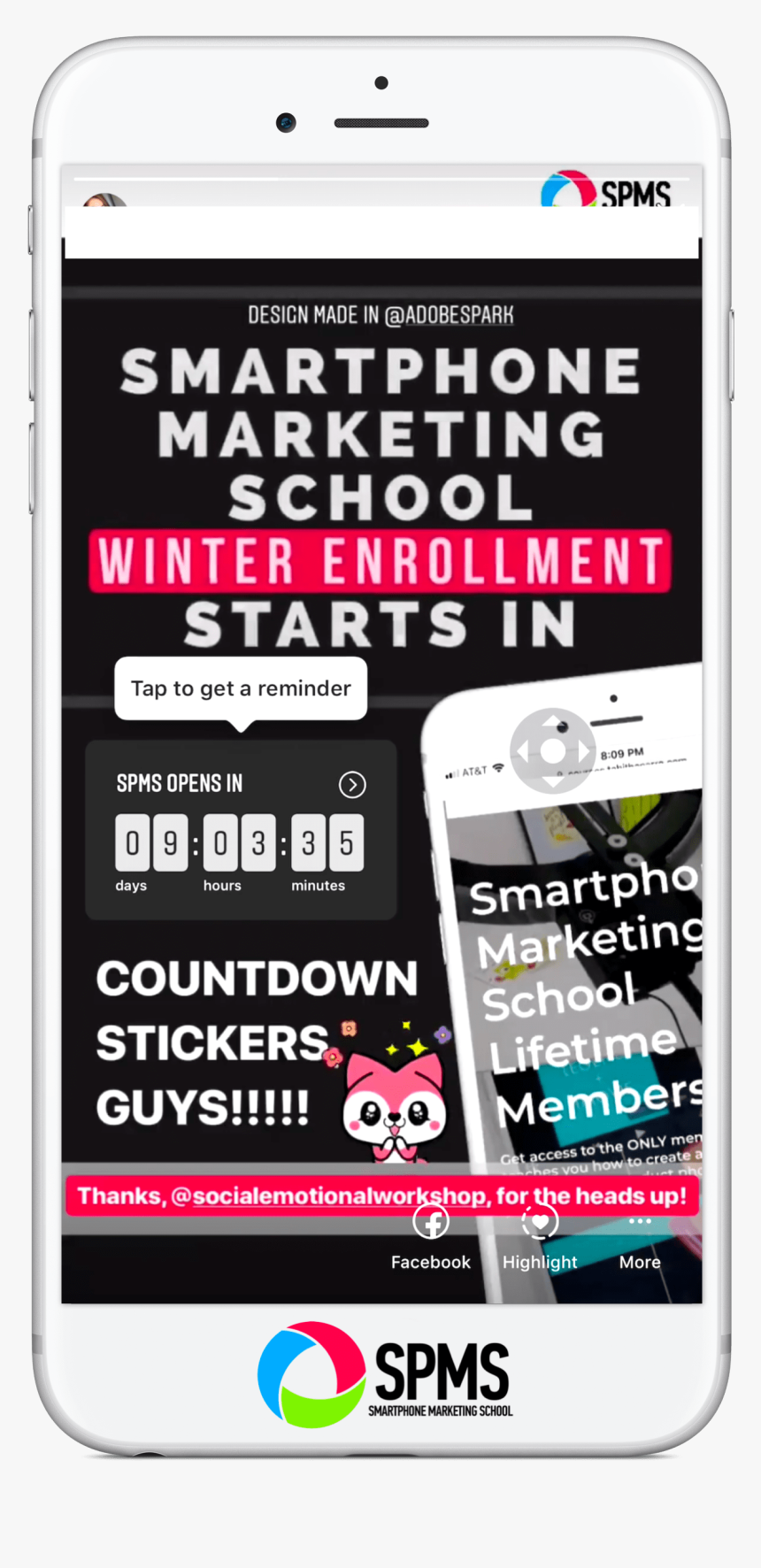 Market Your Launch With The Instagram Stories Countdown - Smartphone, HD Png Download