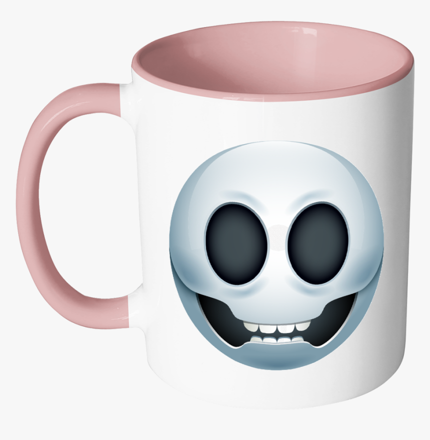 Emoji Skull Accent Mug - Mug, HD Png Download