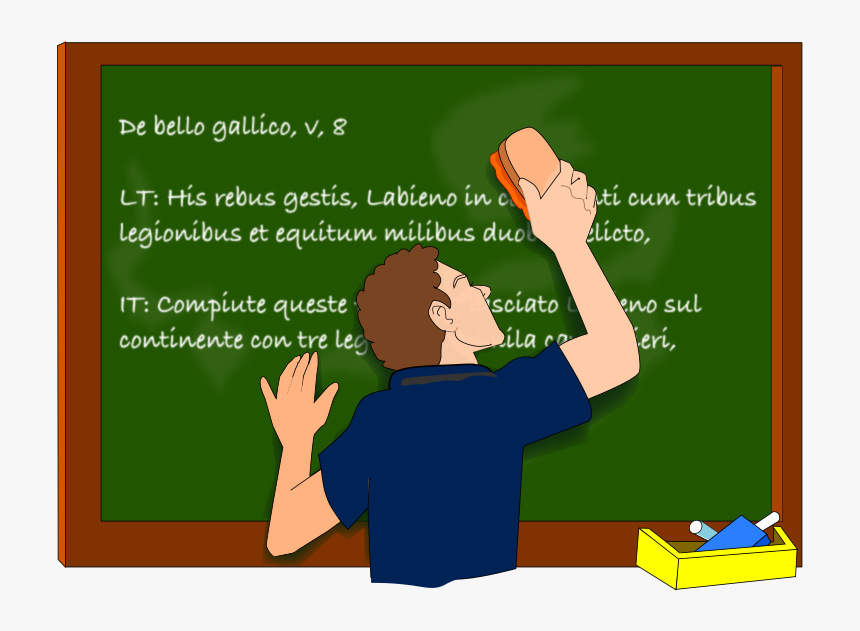 Lezione Di Latino Alla Lavagna - Erase The Book Clipart, HD Png Download