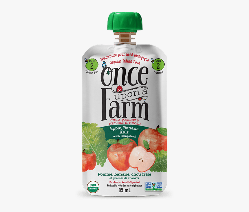 Apple, Banana, Kale Pouch - Once Upon A Farm Smoothies, HD Png Download