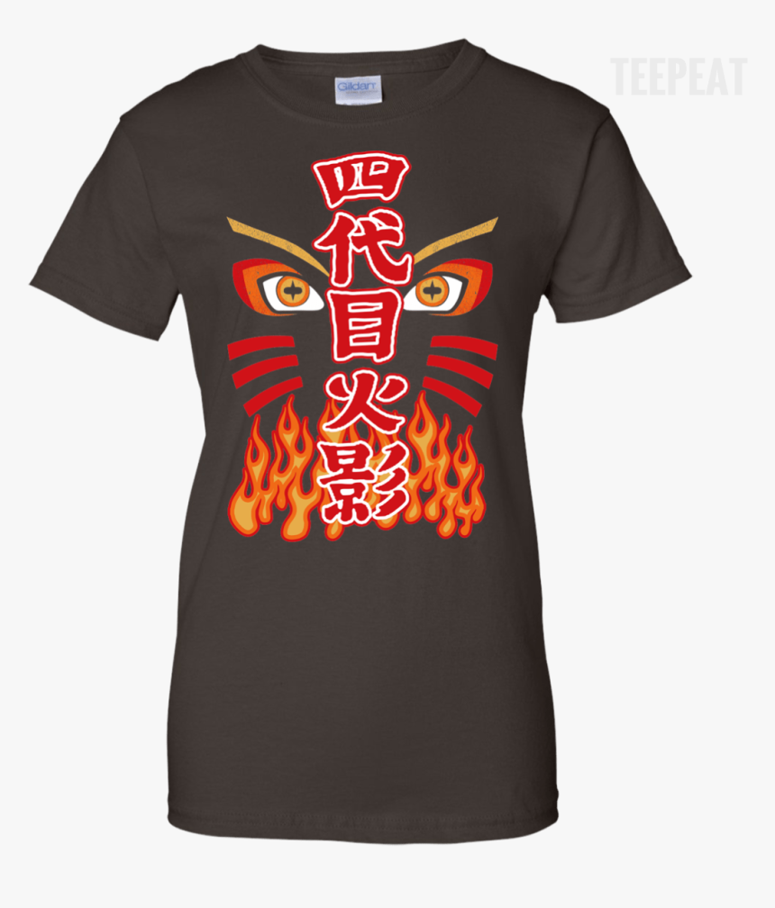 Naruto Hokage Ladies Tee Apparel Teepeat 
 Class - T-shirt, HD Png Download