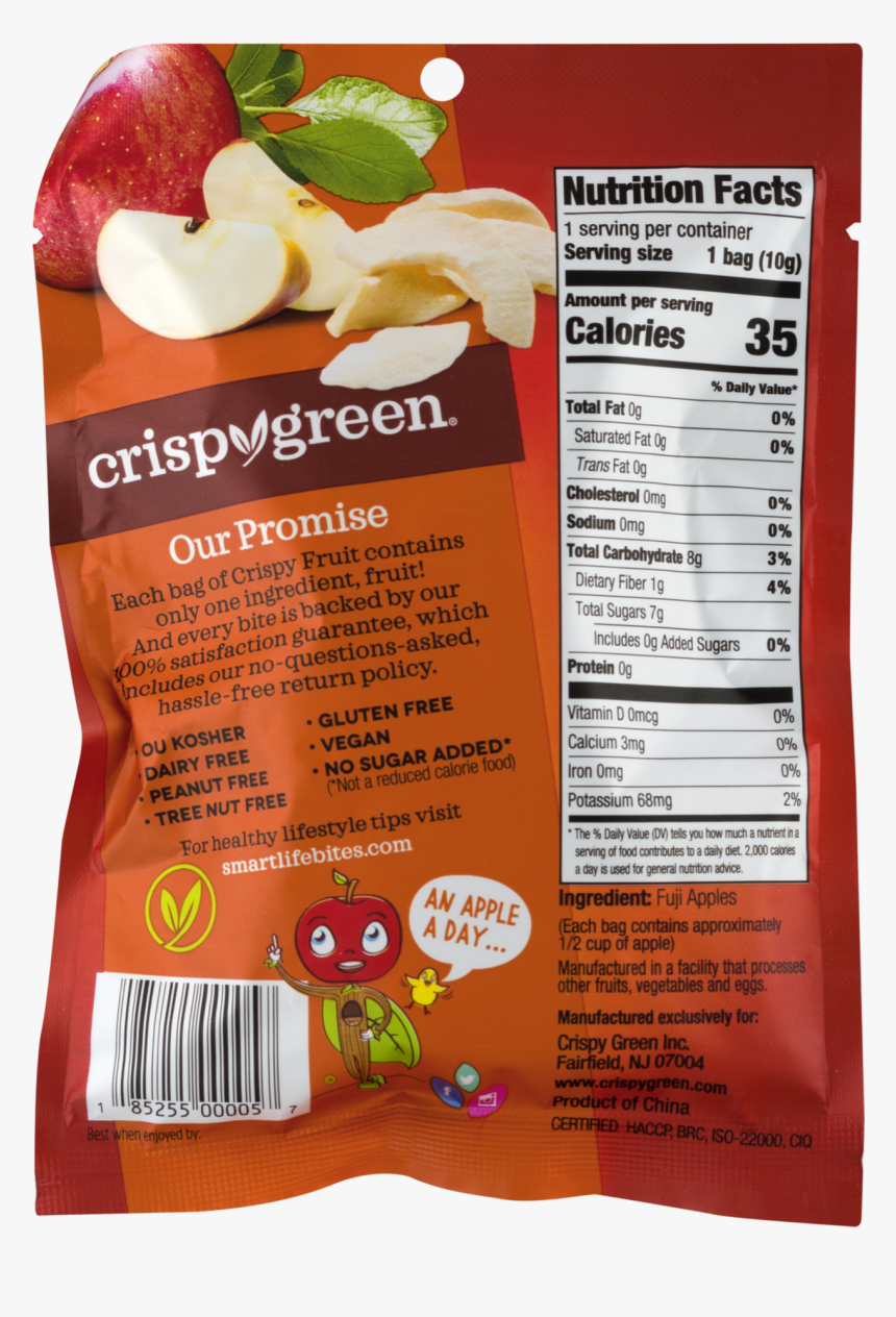 Crispy Green Freeze Dried Apple Nutrition Facts, HD Png Download