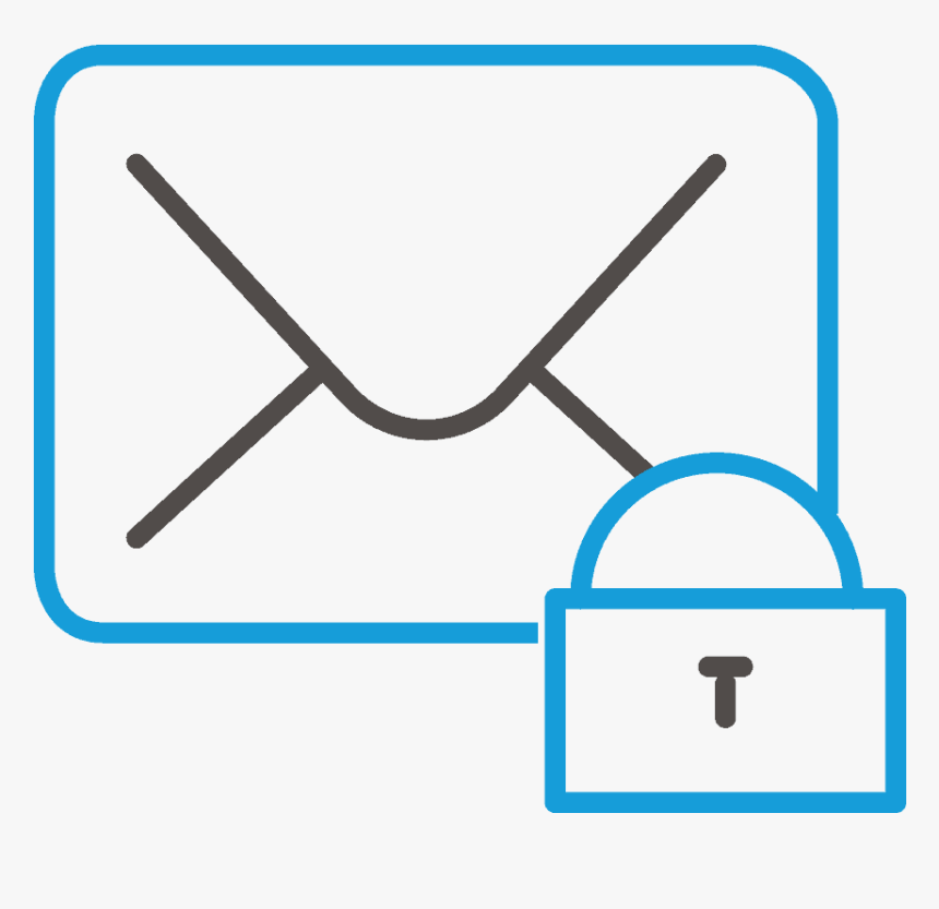 Illustration Of An Envelope With A Padlock Laid Over - Illustration, HD Png Download