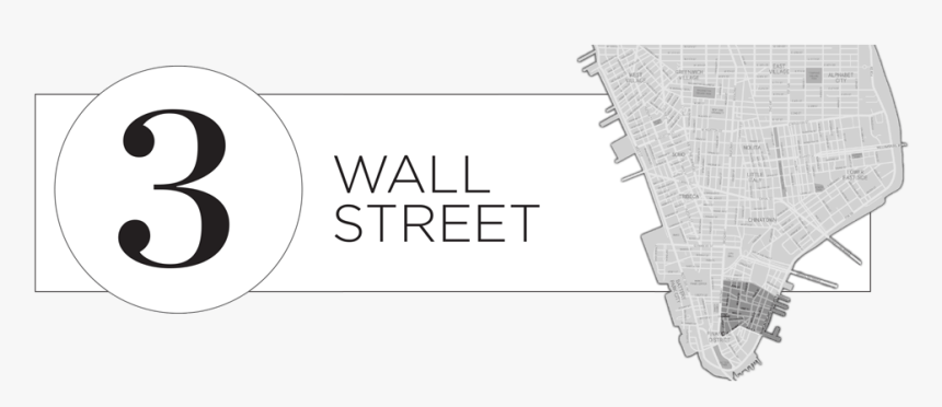 3 Wall Street Header With Map - Architecture, HD Png Download