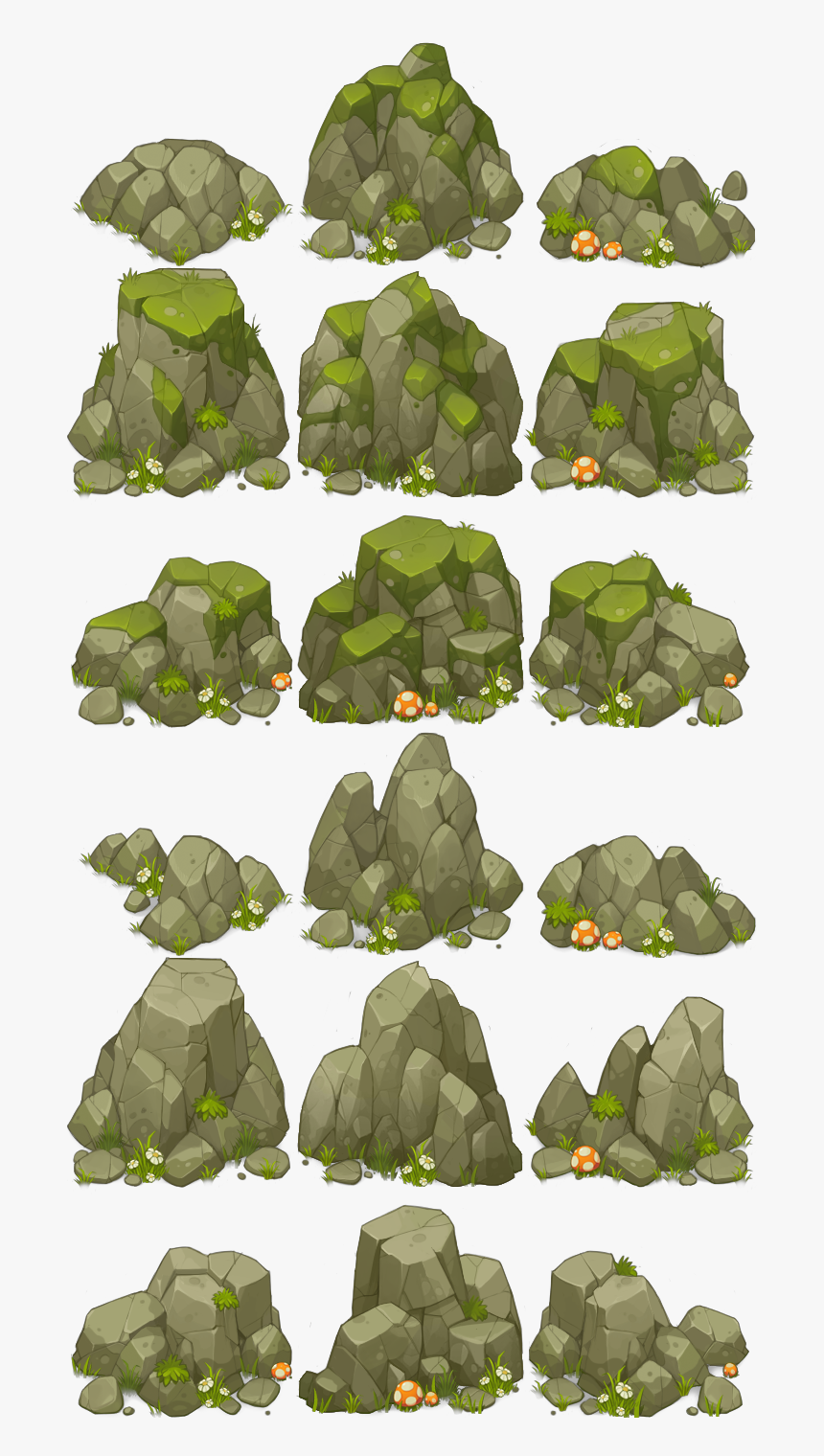 Concept Art Tree Platform Game Video Leaf - Rock Concept Art, HD Png Download