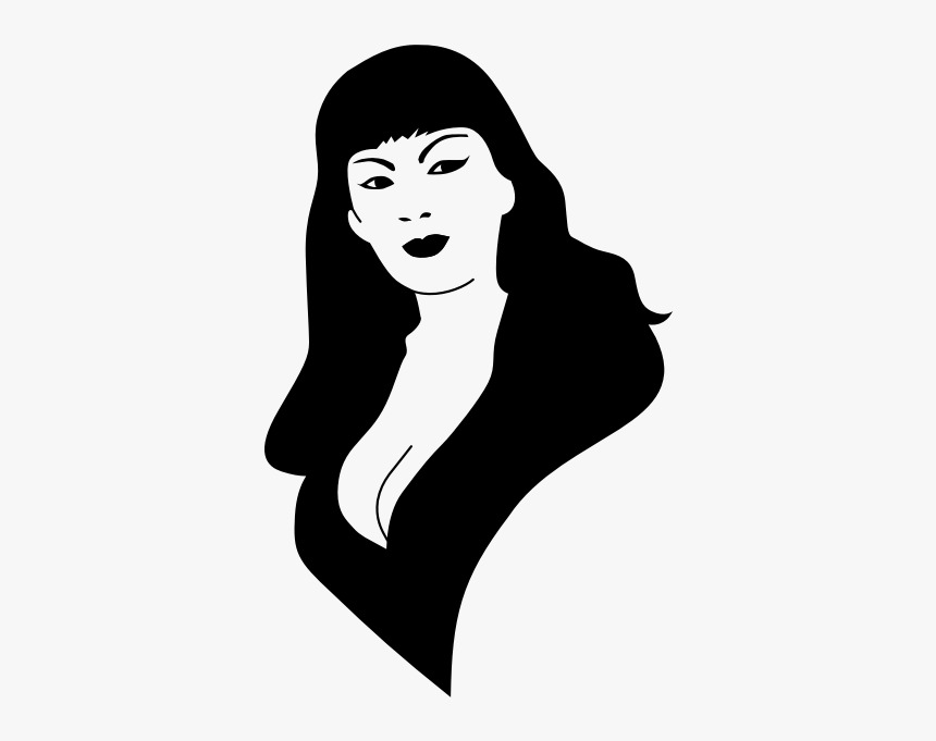 Scary And Pretty Girl In Black And White - Tura Satana T Shirt, HD Png Download