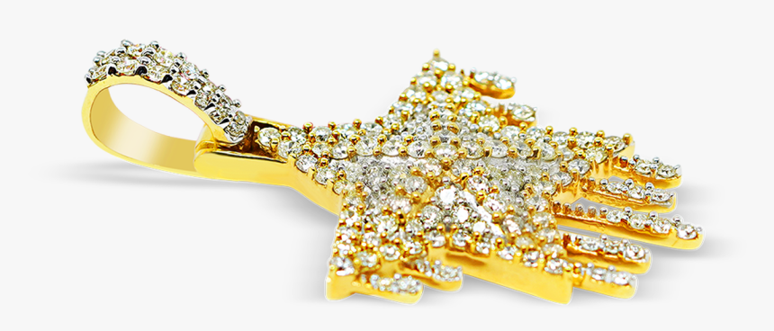 10k Yellow Gold Drip Star Pendant - Body Jewelry, HD Png Download