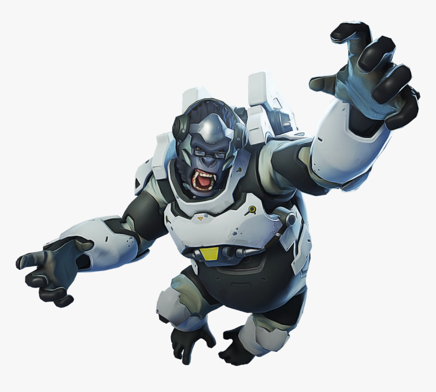 Winston Png Overwatch Picture Black And White - Overwatch Winston Png, Transparent Png