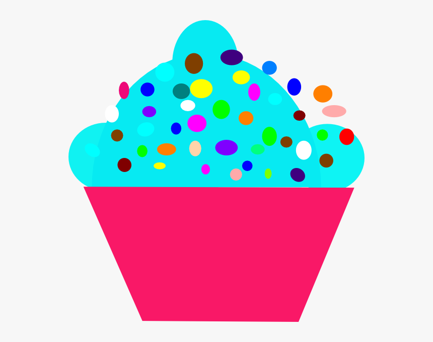 Polka Dot Cupcake Svg Clip Arts - Cupcake, HD Png Download