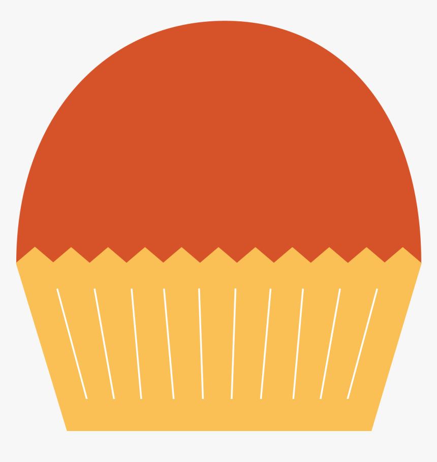 Cinnamon Cupcake Clipart - Orange Cupcake Clipart Png, Transparent Png