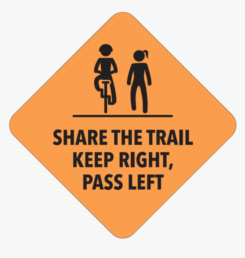 Bike Trail Etiquette Signs, HD Png Download , Transparent Png Image