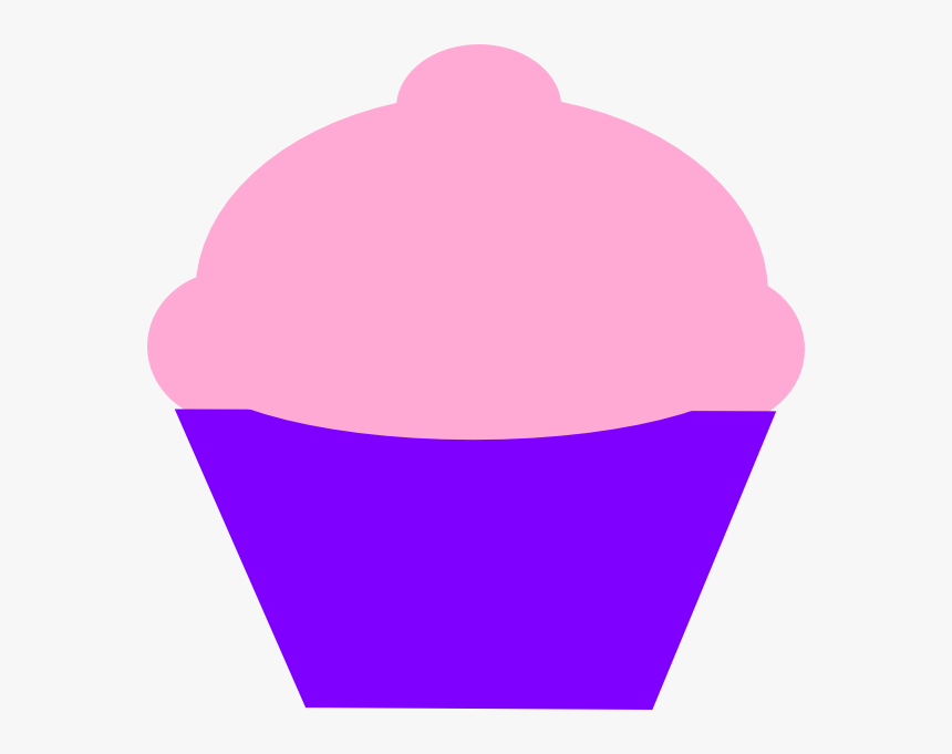 Pink And Curple Cupcake Svg Clip Arts, HD Png Download