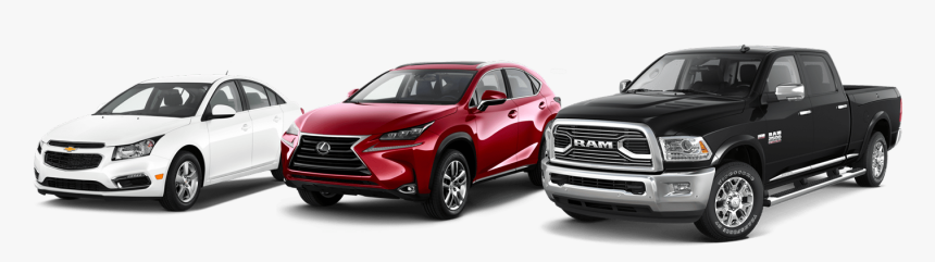 Three Vehicles Facing Left - Ram Trucks, HD Png Download