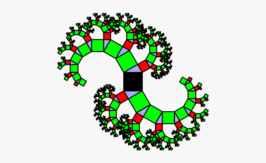 Pythagoras Trees With Roots - Pythagoras, HD Png Download