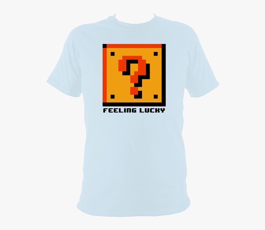 Feeling Lucky Block T-shirt - Mario Block Perler Bead, HD Png Download